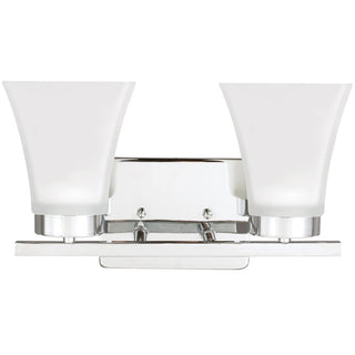 Buy chrome-with-satin-etched-glass-and-white-shade Bayfield Vanity by Generation Lighting