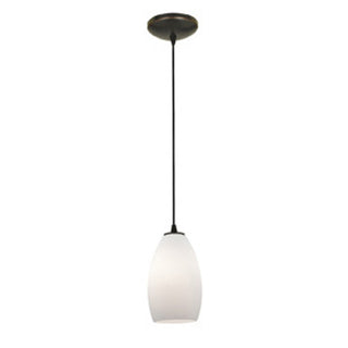 Buy oil-rubbed-bronze-with-opal-glass-and-white-shade Champagne Pendant by Access