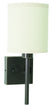 Oil Rubbed Bronze with Off-White Linen Hardback Glass and White Shade