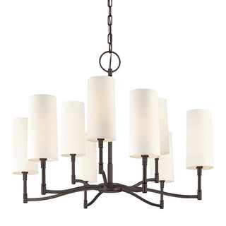 Buy old-bronze-with-off-white-glass Dillon Outdoor (Damp) Chandelier by Hudson Valley