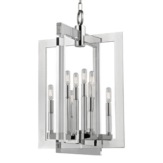 Buy polished-nickel-and-metal-shade Wellington Outdoor (Damp) Pendant by Hudson Valley