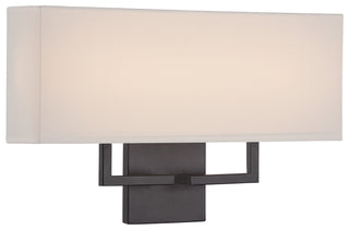Buy bronze-with-off-white-glass-and-white-shade George Kovacs Outdoor (Damp) Sconce by George Kovacs