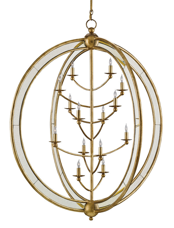 Aphrodite Gold Orb Chandelier Chandelier by Currey and Company