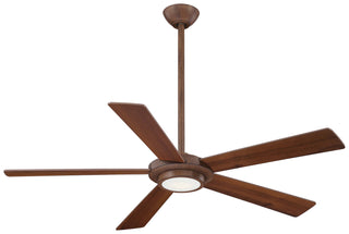 Buy distressed-koa-finish-with-medium-maple-and-reversible-dark-walnut-reversible-blades Sabot Ceiling Fan with Light by Minka Aire