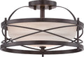 Ginger Semi-Flush Mount Ceiling Light by Nuvo Lighting