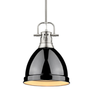 Buy pewter-with-black-glass Duncan Outdoor (Damp) Pendant by Golden