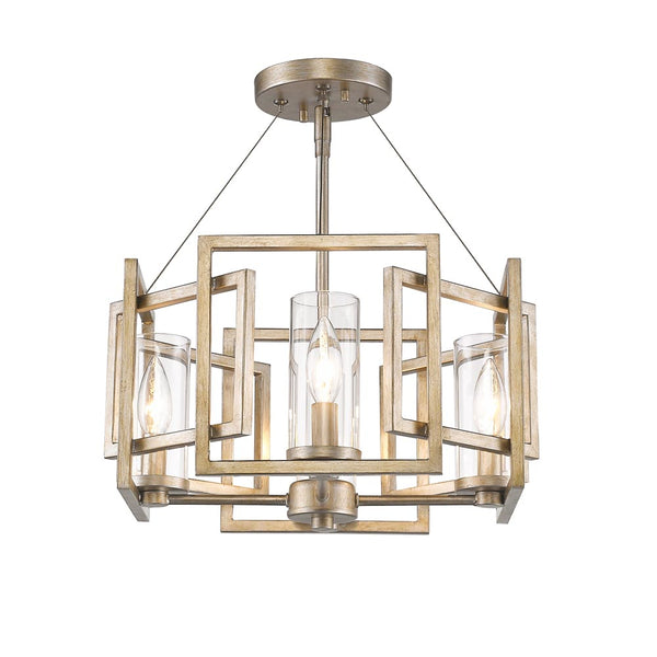 Marco Semi Flush Mount Light by Golden