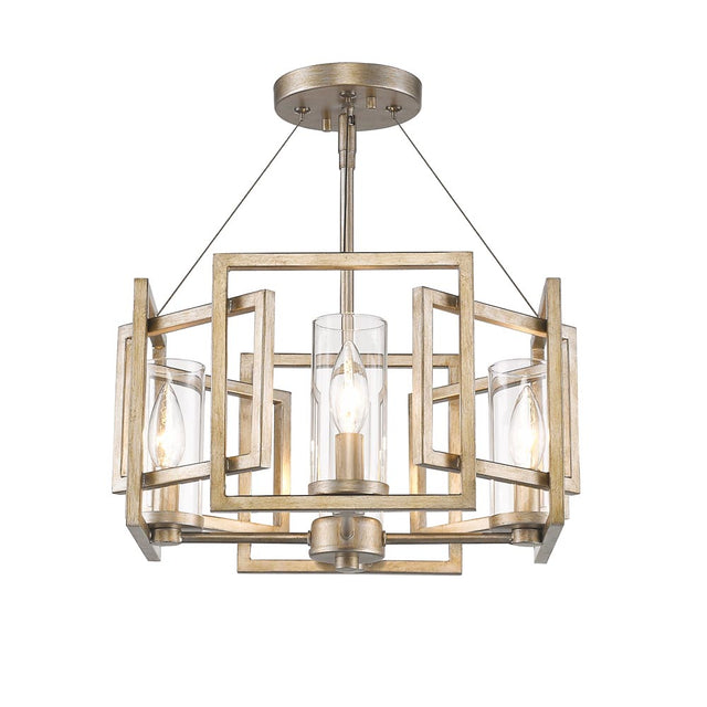 Marco Semi Flush Mount Light by Golden