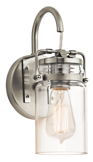 Buy brushed-nickel Brinley Outdoor (Damp) Sconce by Kichler