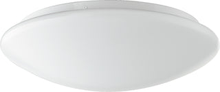 Buy white-with-white-glass Round Acrylic Ceiling Mounts Outdoor (Damp) Ceiling Light by Quorum