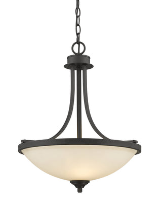 Buy bronze-with-matte-opal-glass-and-opal-shade Bordeaux Pendant by Z-Lite