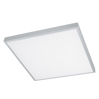Buy brushed-aluminum-with-white-plastic-glass-and-white-shade Idun Ceiling Mount Light by Eglo USA