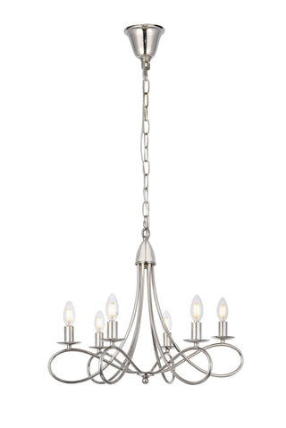 Buy polished-nickel Lyndon Pendant by Elegant Lighting
