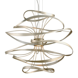 Buy silver-leaf Calligraphy Chandelier by Corbett Lighting