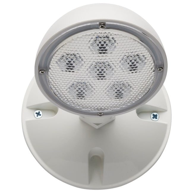 Satco Remote Emergency Light, Weatherproof Low Power Single Head, 3.6V, alternate view [Satco-67-142|CUSTOM|2]
