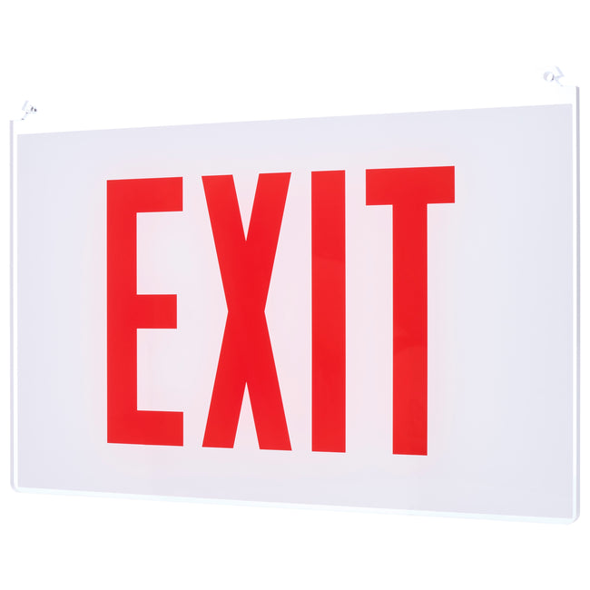 Edge Lit Exit Sign Double-Sided Panel Accessory | Satco – Lighting ...