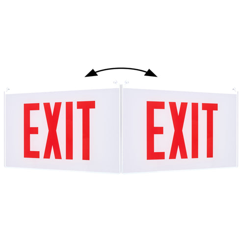 Edge Lit Exit Sign Double-Sided Panel Accessory | Satco – Lighting ...