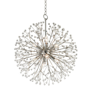 Buy polished-nickel Dunkirk Outdoor (Damp) Chandelier by Hudson Valley