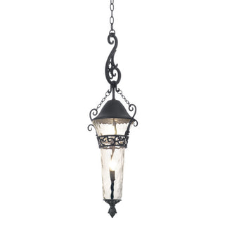 Buy textured-matte-black Anastasia Outdoor Outdoor (Wet) Hanging Lanterns by Kalco