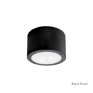 Buy black-with-white-glass-and-white-shade Vessel Flush Mount Ceiling Light by Modern Forms
