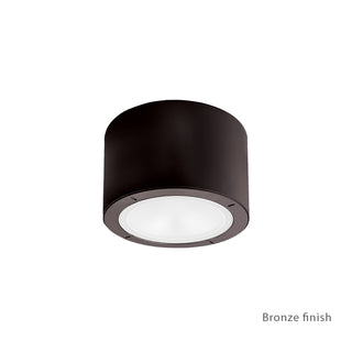 Buy bronze-with-white-glass-and-white-shade Vessel Flush Mount Light by Modern Forms