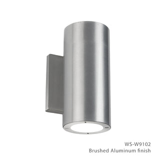 Buy brushed-aluminum-with-white-glass-and-metal-shade Vessel Sconce by Modern Forms