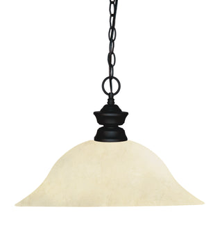 Buy matte-black-with-golden-mottle-glass Shark Pendant by Z-Lite