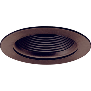 Buy bronze Rec Inc &quot; Trim 4&quot; Stepped Metal Baffle Trim W/ Metal Ring by Nora Lighting