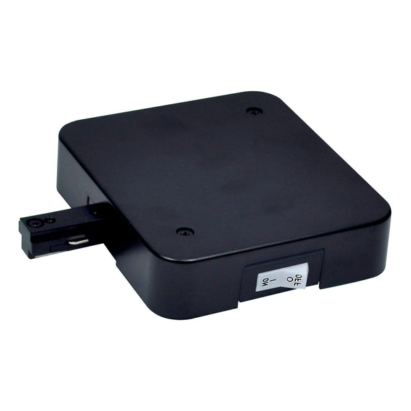 Track Syst & Comp- Cir Outdoor (Damp) T-Bar Live End Feed, 1 Circuit Track by Nora Lighting