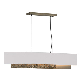 Buy soft-gold-with-flax-shade-se-glass-and-white-shade Oceanus Pendant by Hubbardton Forge