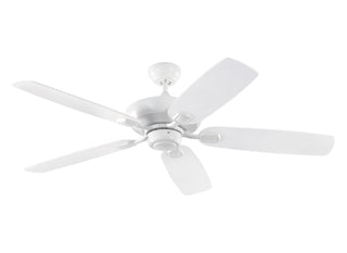Buy matte-white-finish-with-matte-white-blades Colony Outdoor (Damp) Ceiling Fan (Light Kit Available) by Generation Lighting