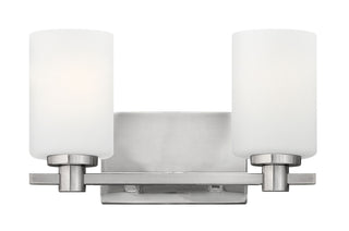 Buy brushed-nickel-with-etched-opal-glass Karlie Vanity by Hinkley
