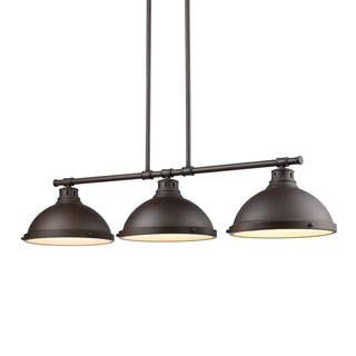 Buy rubbed-bronze-with-rubbed-bronze-glass Duncan Pendant by Golden