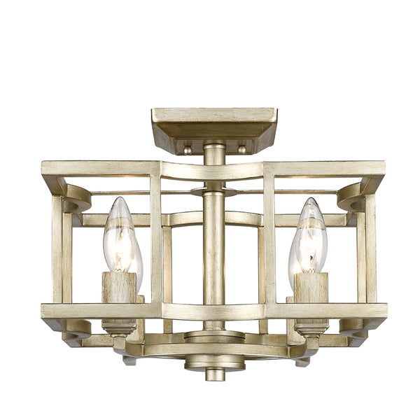 Bellare Outdoor (Damp) Semi-Flush Mount Ceiling Light by Golden