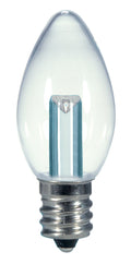 Torpedo 0 Watt E12 C7 120.00V LED 2700k Light Bulb by Satco
