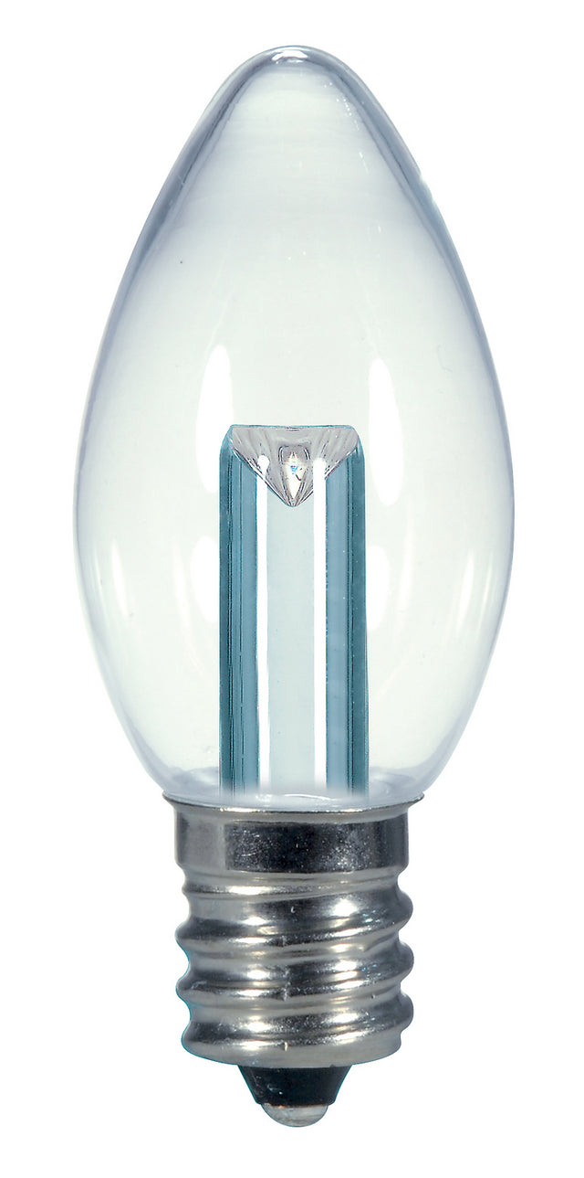 Torpedo 0 Watt E12 C7 120.00V LED 2700k Light Bulb by Satco
