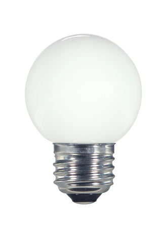Buy coated-white Satco Globe Outdoor (Wet) Light Bulb
