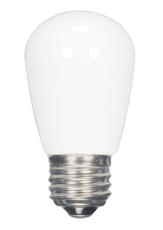 Buy coated-white-with-coated-white-glass S14 1 Watt E26 S14 120V Outdoor (Wet)LED 2700k Light Bulb by Satco