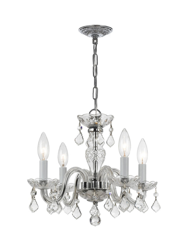 Traditional Crystal Outdoor (Damp) Mini Chandelier by Crystorama