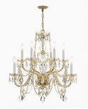 Traditional Crystal Outdoor (Damp) Chandelier by Crystorama