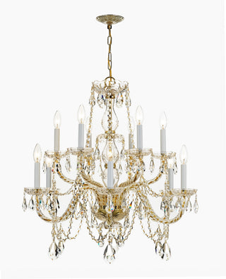 Buy polished-brass Traditional Crystal Outdoor (Damp) Chandelier by Crystorama
