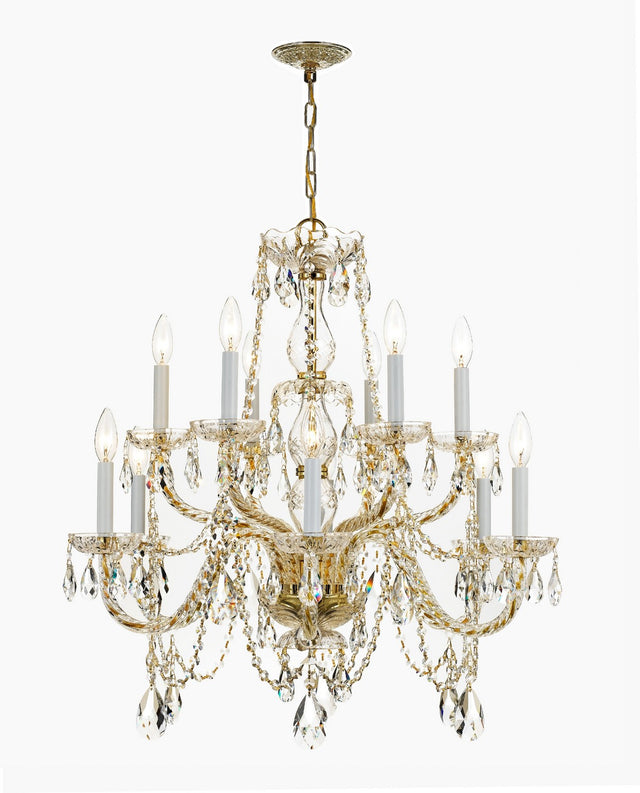 Traditional Crystal Outdoor (Damp) Chandelier by Crystorama