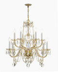 Traditional Crystal Outdoor (Damp) Chandelier by Crystorama