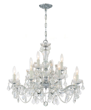 Buy polished-chrome Maria Theresa Outdoor (Damp) Chandelier by Crystorama