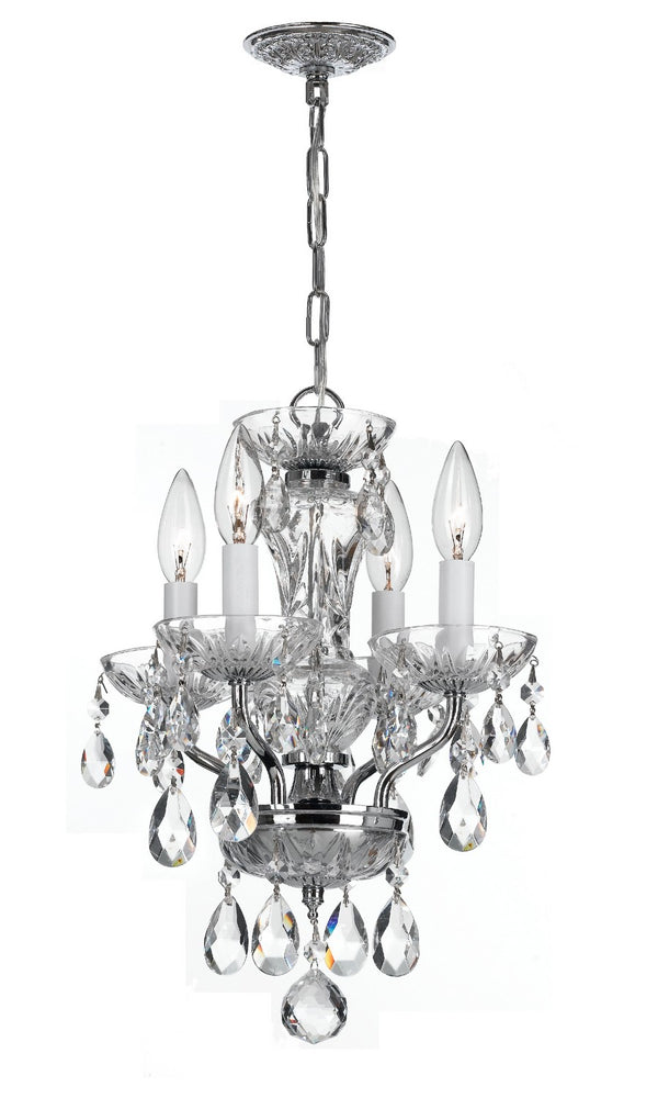 Traditional Crystal Outdoor (Damp) Mini Chandelier by Crystorama