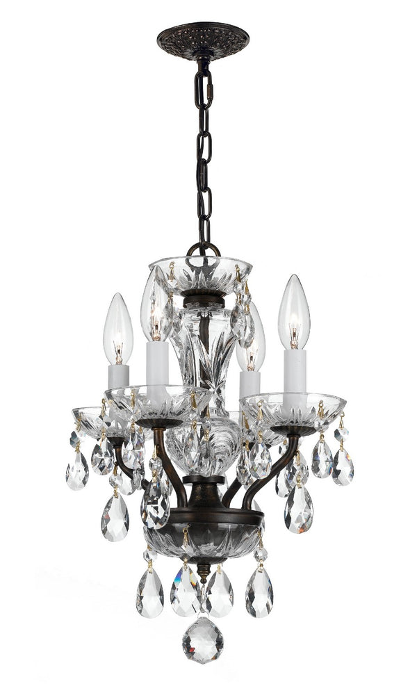 Traditional Crystal Outdoor (Damp) Mini Chandelier by Crystorama