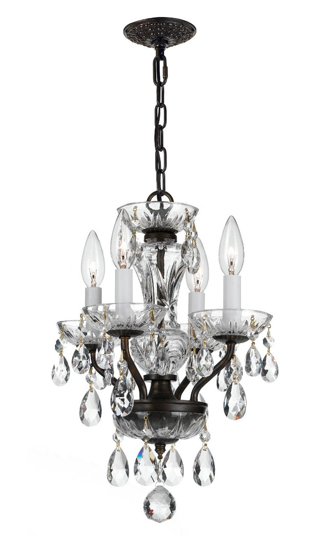 Traditional Crystal Outdoor (Damp) Mini Chandelier by Crystorama