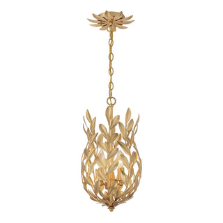 Buy antique-gold Broche Outdoor (Damp) Pendant by Crystorama