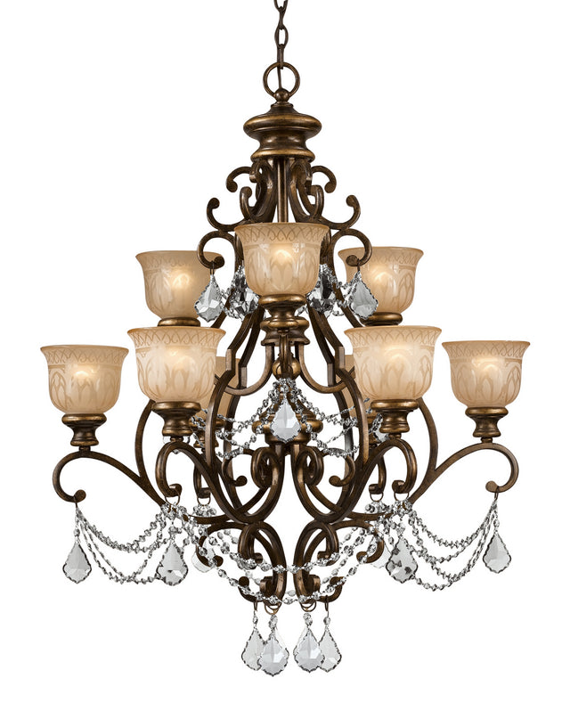Norwalk Outdoor (Damp) Chandelier by Crystorama