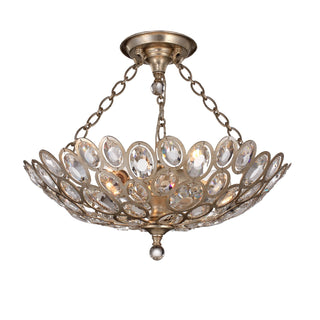 Buy distressed-twilight Sterling Outdoor (Damp) Semi-Flush Mount Ceiling Light by Crystorama